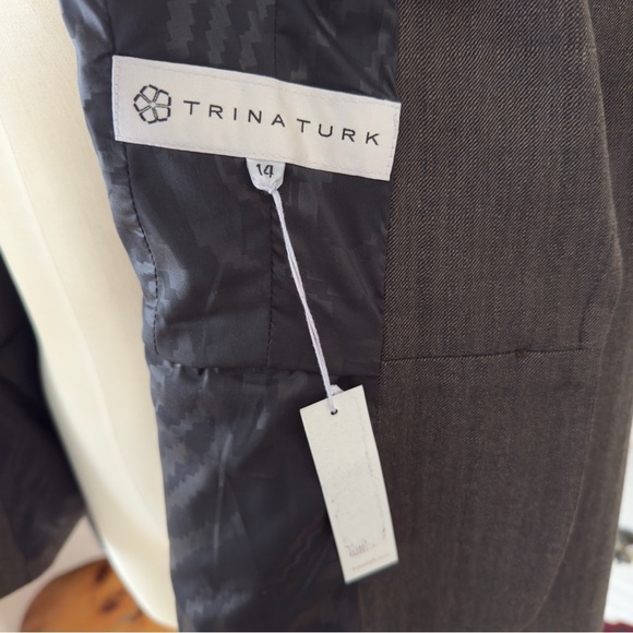NWT Trina Turk Brown Blazer Jacket - Picture 10 of 13